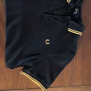 Fred Perry black and yellow polo